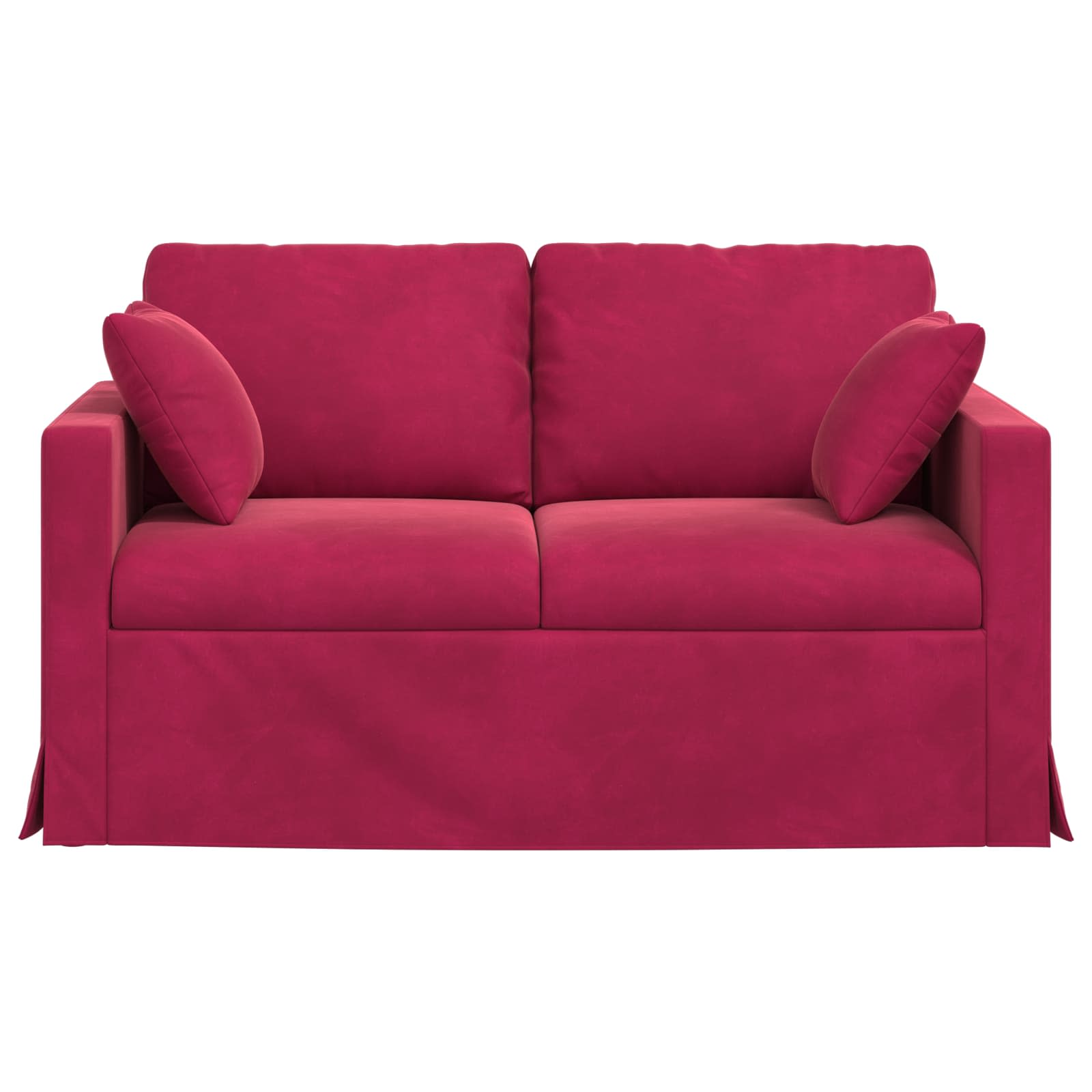 Bank Wijnrood 138 x 78 x 80 cm Fluweel is nu te koop bij PeponiXL, paradijselijk wonen!