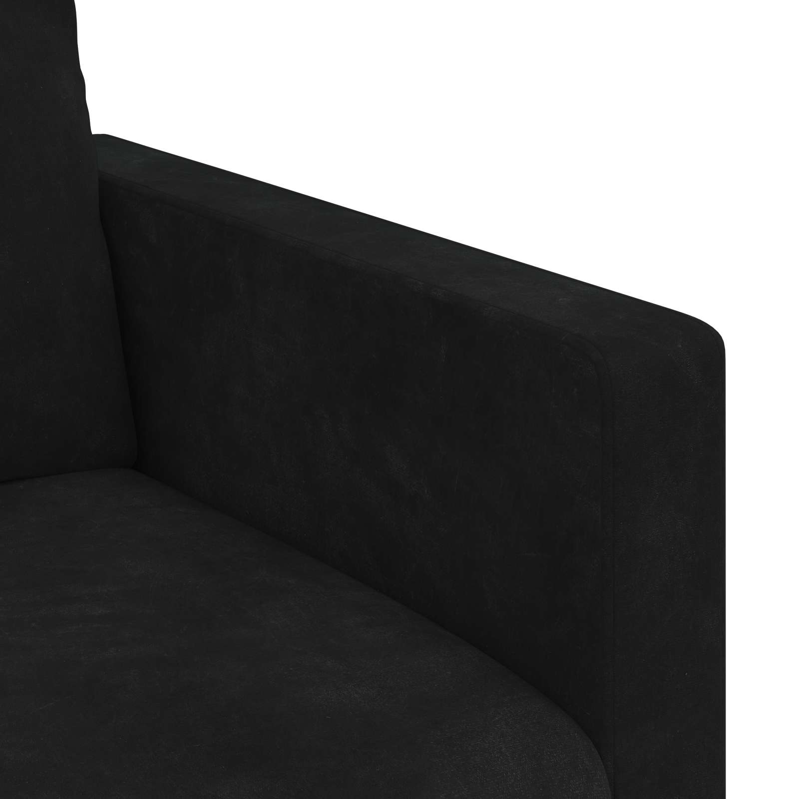 Bank Zwart 138 x 78 x 80 cm Fluweel is nu te koop bij PeponiXL, paradijselijk wonen!