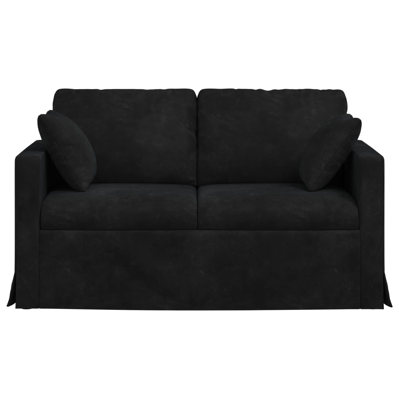 Bank Zwart 138 x 78 x 80 cm Fluweel is nu te koop bij PeponiXL, paradijselijk wonen!