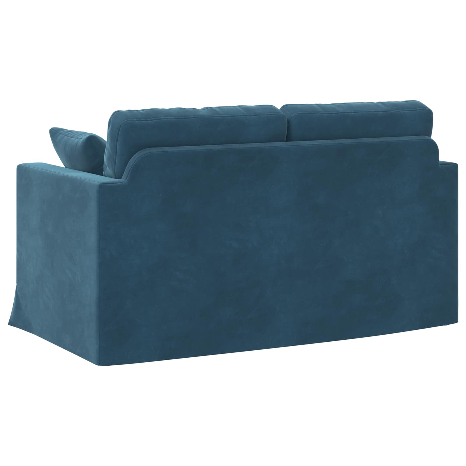 Bank Blauw 138 x 78 x 80 cm Fluweel is nu te koop bij PeponiXL, paradijselijk wonen!