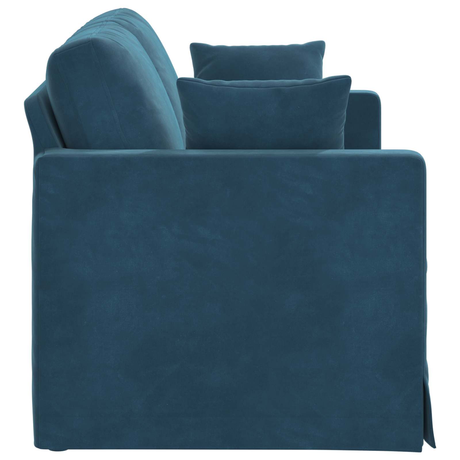 Bank Blauw 138 x 78 x 80 cm Fluweel is nu te koop bij PeponiXL, paradijselijk wonen!