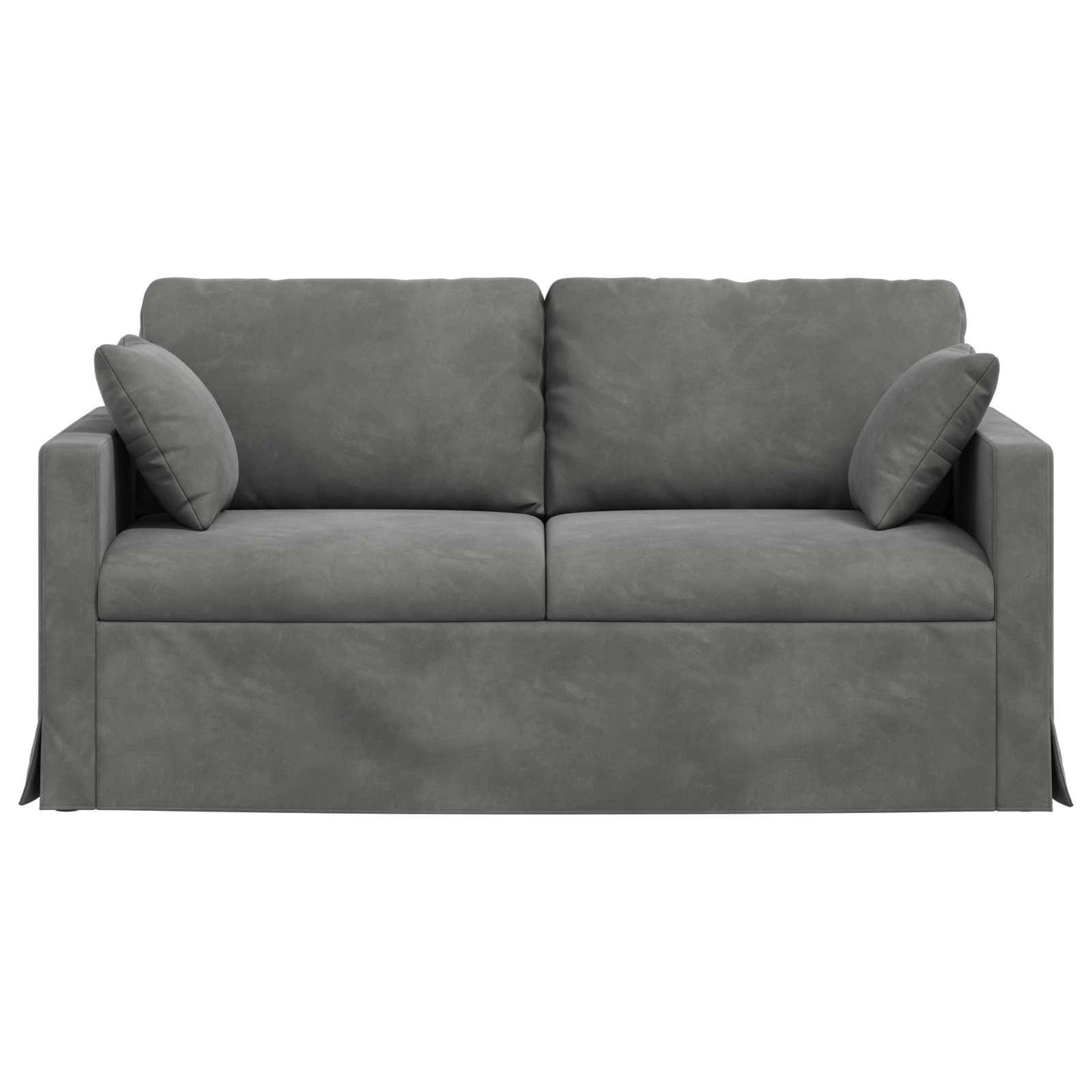 Bank Donkergrijs 158 x 78 x 80 cm Fluweel is nu te koop bij PeponiXL, paradijselijk wonen!