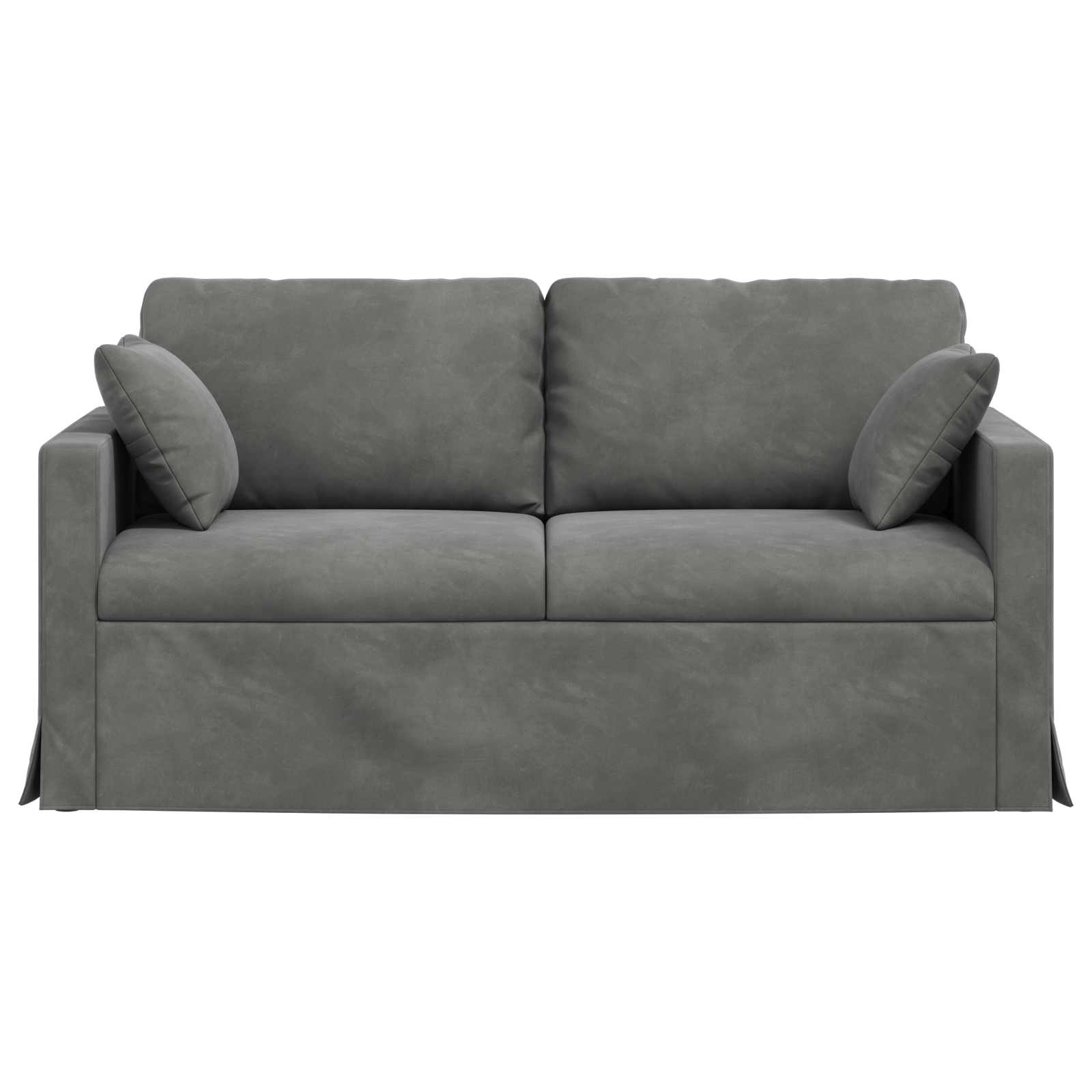 Bank Donkergrijs 158 x 78 x 80 cm Fluweel is nu te koop bij PeponiXL, paradijselijk wonen!