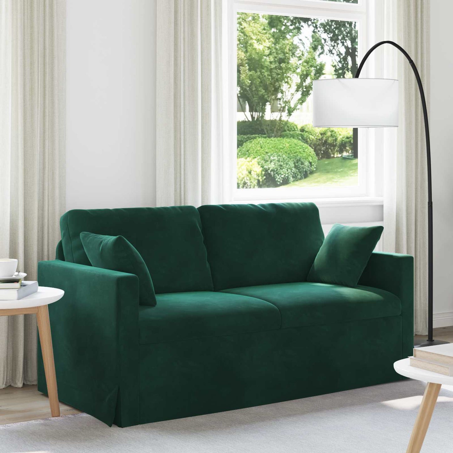 Bank Donkergroen 158 x 78 x 80 cm Fluweel is nu te koop bij PeponiXL, paradijselijk wonen!