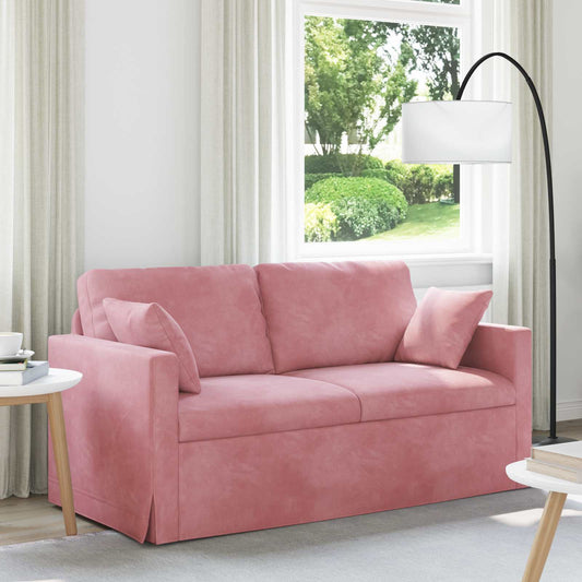Bank Roze 158 x 78 x 80 cm Fluweel is nu te koop bij PeponiXL, paradijselijk wonen!