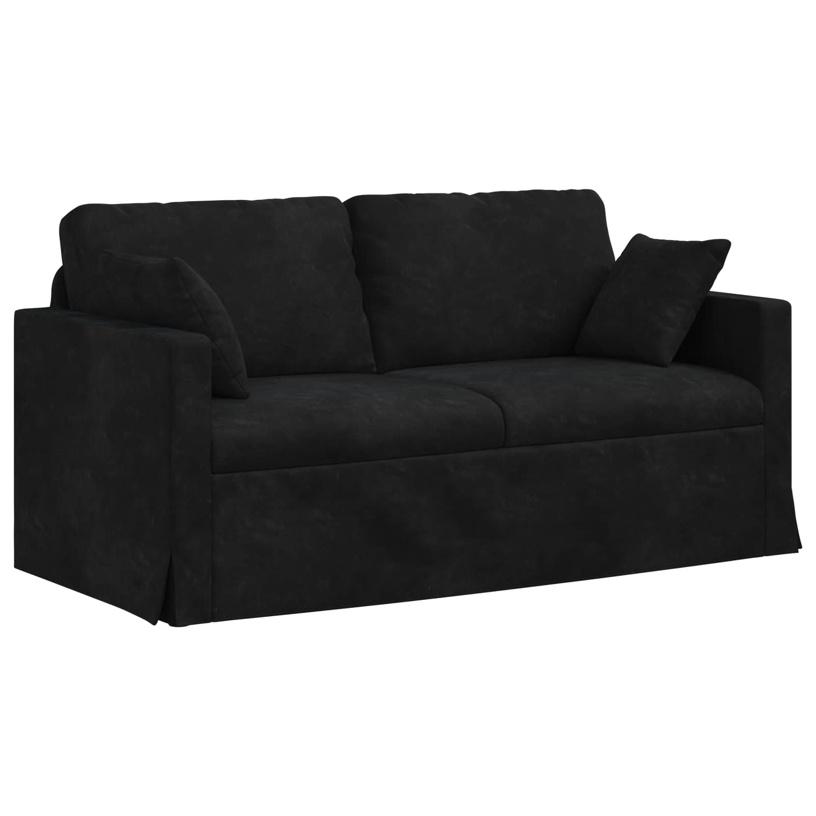 Bank Zwart 158 x 78 x 80 cm Fluweel is nu te koop bij PeponiXL, paradijselijk wonen!