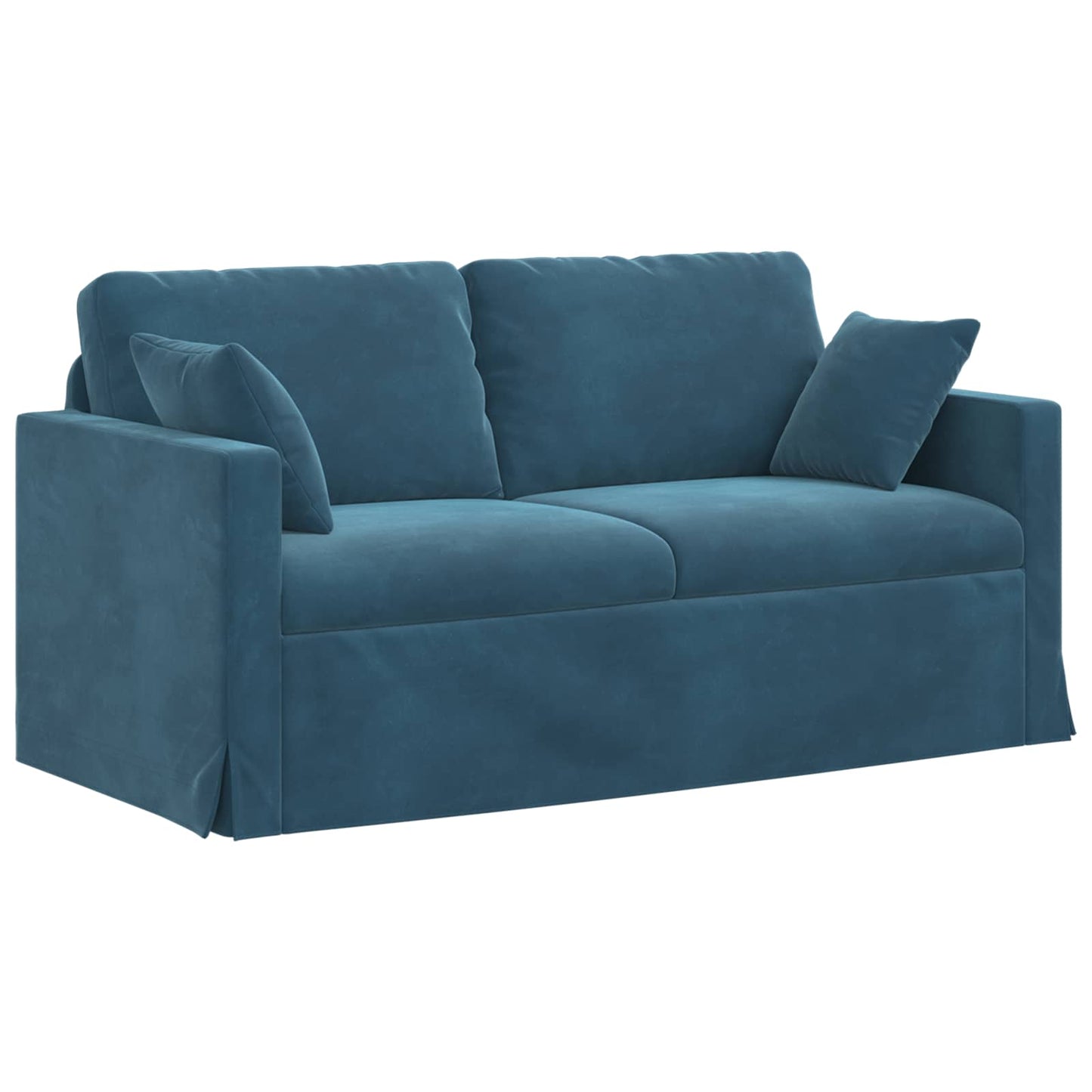 Bank Blauw 158 x 78 x 80 cm Fluweel is nu te koop bij PeponiXL, paradijselijk wonen!