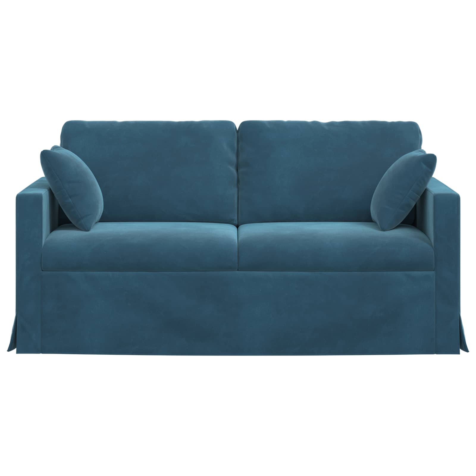 Bank Blauw 158 x 78 x 80 cm Fluweel is nu te koop bij PeponiXL, paradijselijk wonen!