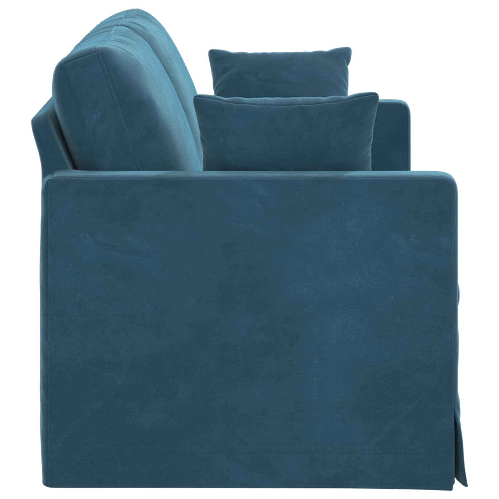 Bank Blauw 158 x 78 x 80 cm Fluweel is nu te koop bij PeponiXL, paradijselijk wonen!
