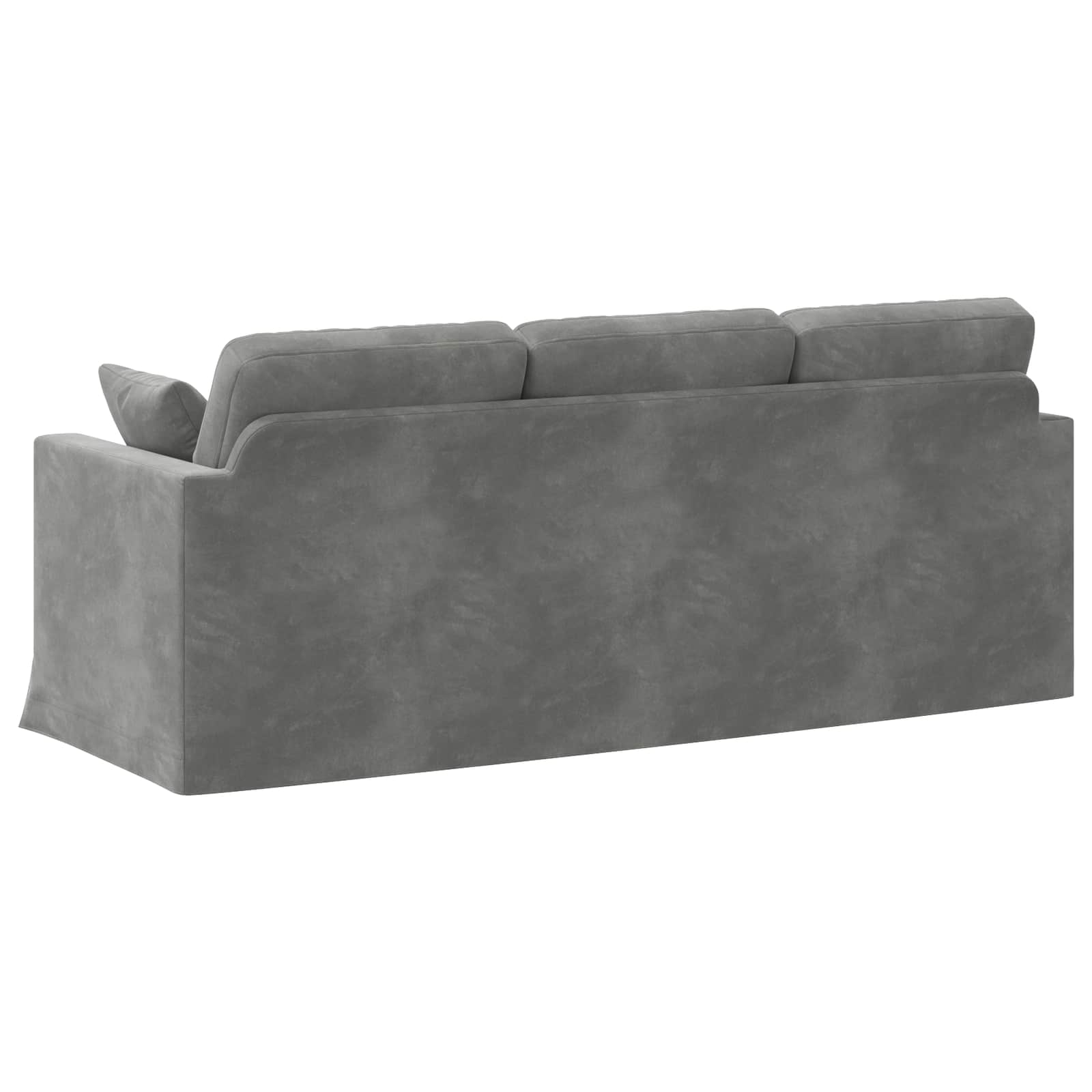Bank Donkergrijs 198 x 78 x 80 cm Fluweel is nu te koop bij PeponiXL, paradijselijk wonen!