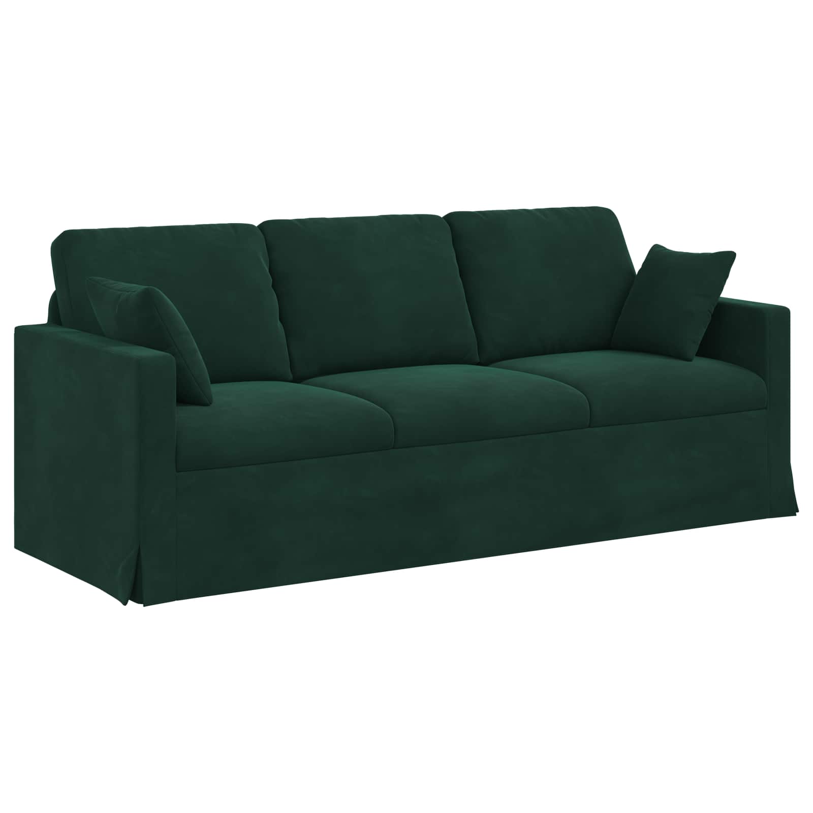 Bank Donkergroen 198 x 78 x 80 cm Fluweel is nu te koop bij PeponiXL, paradijselijk wonen!