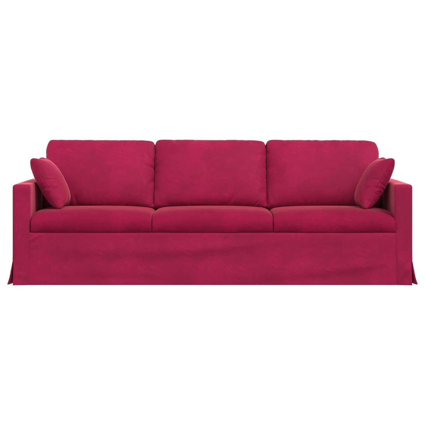 Bank Wijnrood 228 x 78 x 80 cm Fluweel is nu te koop bij PeponiXL, paradijselijk wonen!