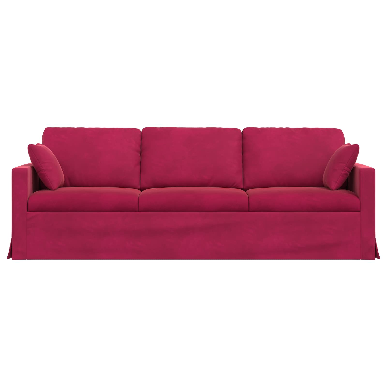 Bank Wijnrood 228 x 78 x 80 cm Fluweel is nu te koop bij PeponiXL, paradijselijk wonen!