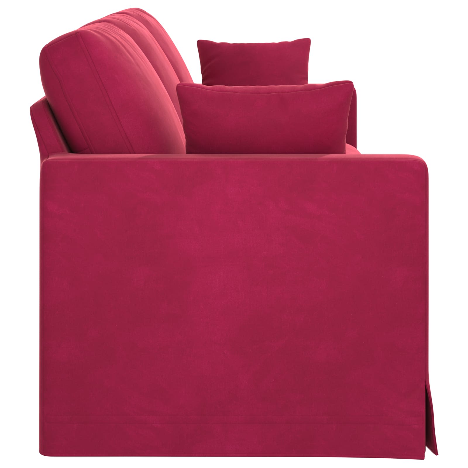 Bank Wijnrood 228 x 78 x 80 cm Fluweel is nu te koop bij PeponiXL, paradijselijk wonen!