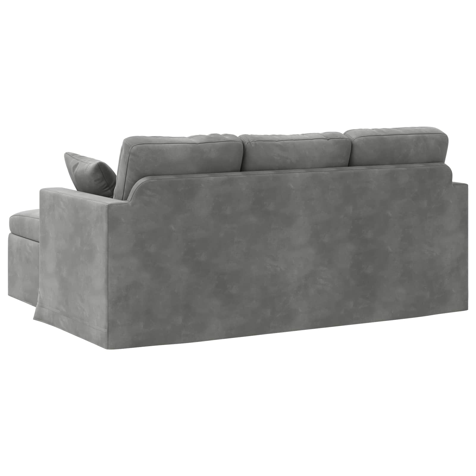 Bank Donkergrijs 178 x 134 x 80 cm Fluweel is nu te koop bij PeponiXL, paradijselijk wonen!