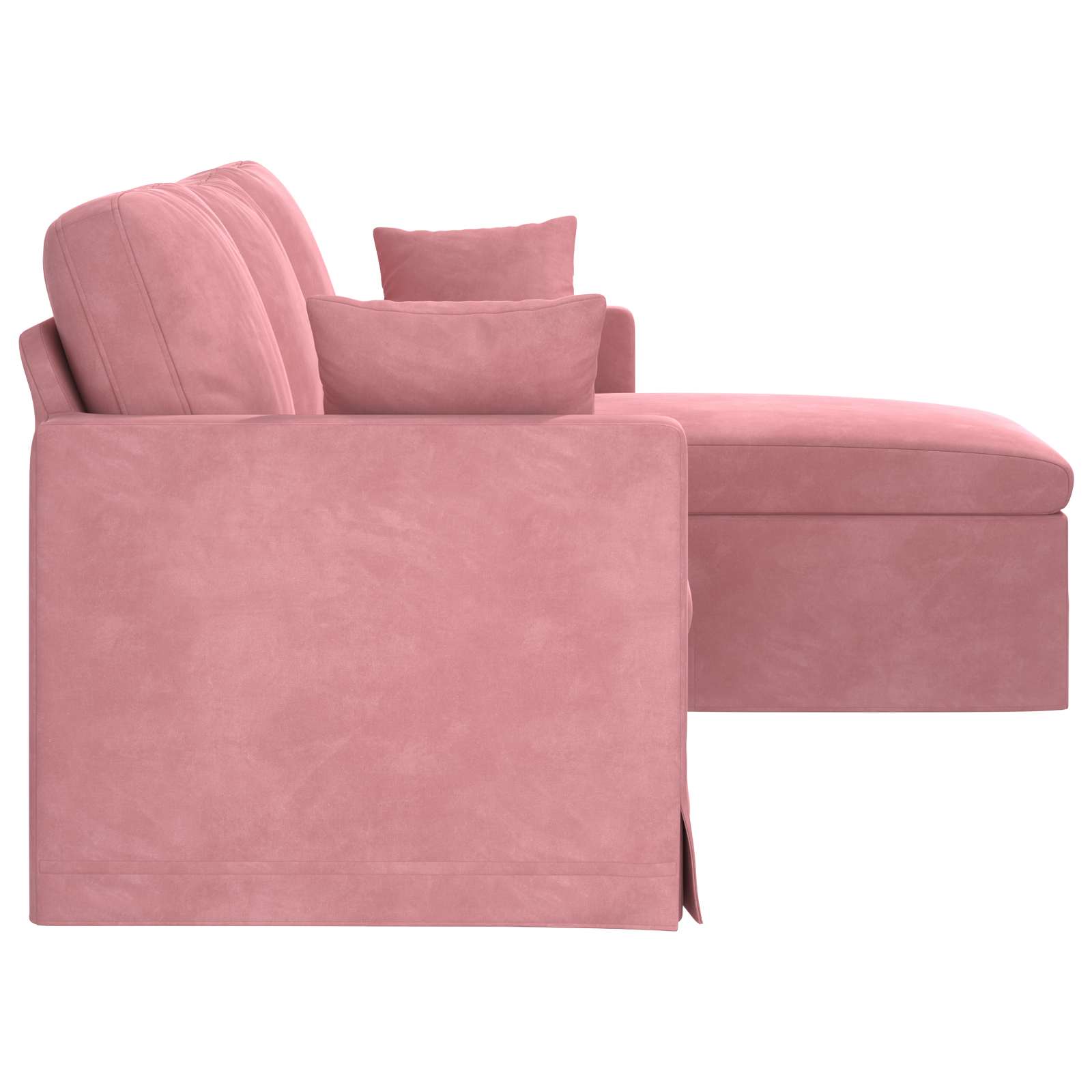 Bank Roze 198 x 134 x 80 cm Fluweel is nu te koop bij PeponiXL, paradijselijk wonen!