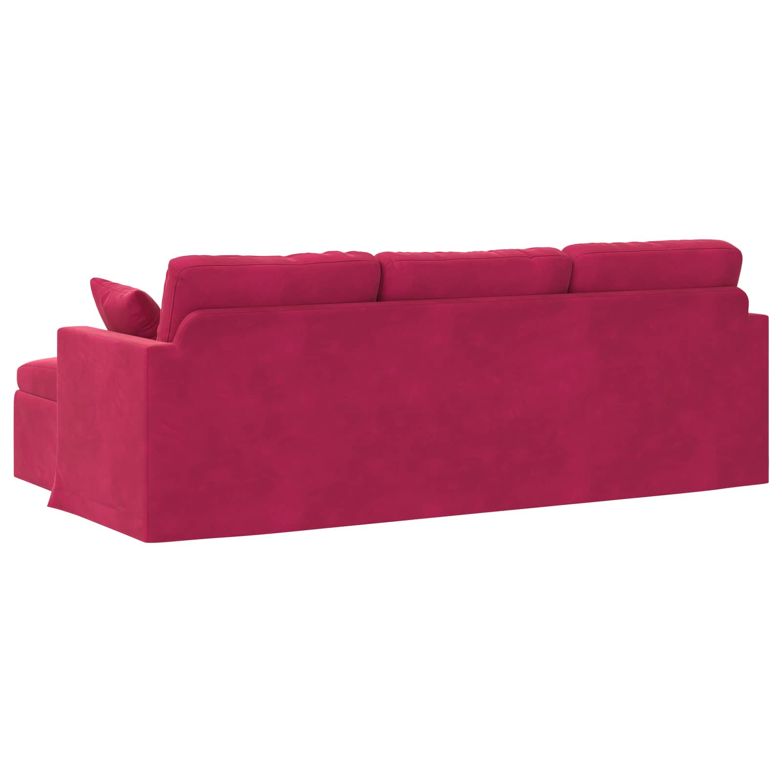 Bank Wijnrood 228 x 134 x 80 cm Fluweel is nu te koop bij PeponiXL, paradijselijk wonen!