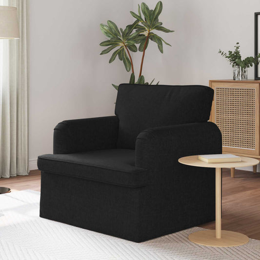 Bank Zwart 84 x 80 x 85 cm Stof is nu te koop bij PeponiXL, paradijselijk wonen!