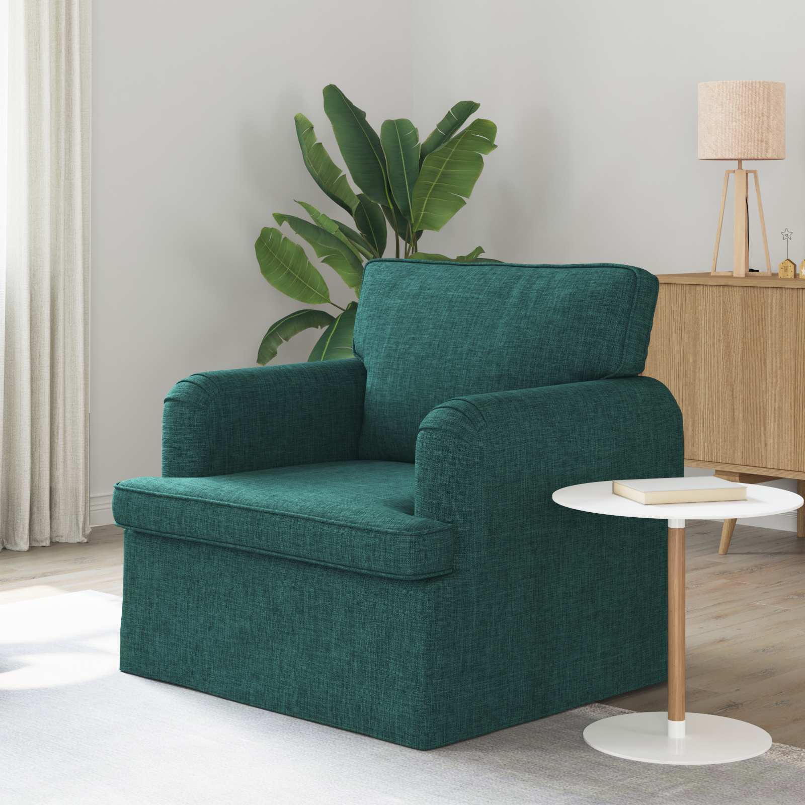 Bank Donkergroen 84 x 80 x 85 cm Stof is nu te koop bij PeponiXL, paradijselijk wonen!