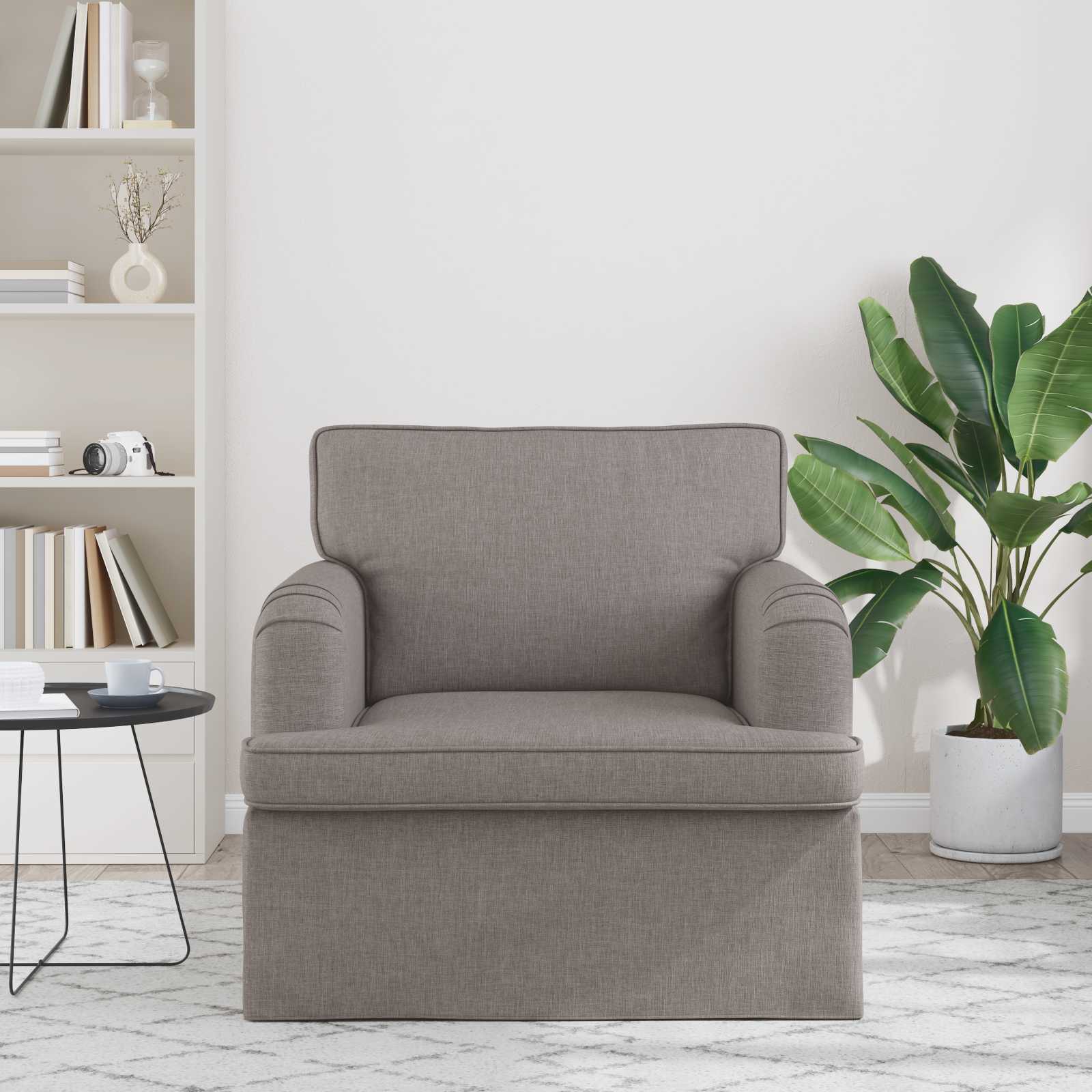 Bank Taupe 84 x 80 x 85 cm Stof is nu te koop bij PeponiXL, paradijselijk wonen!