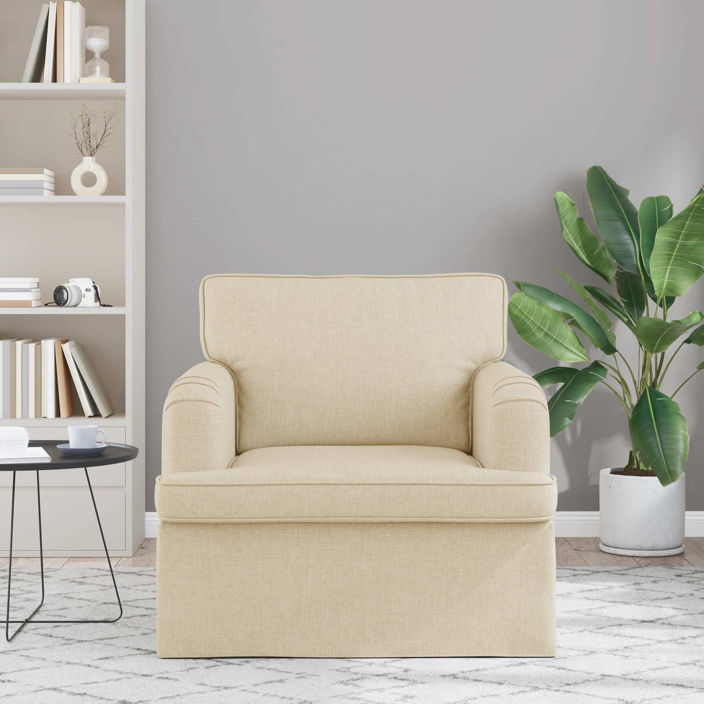 Bank Crème 84 x 80 x 85 cm Stof is nu te koop bij PeponiXL, paradijselijk wonen!