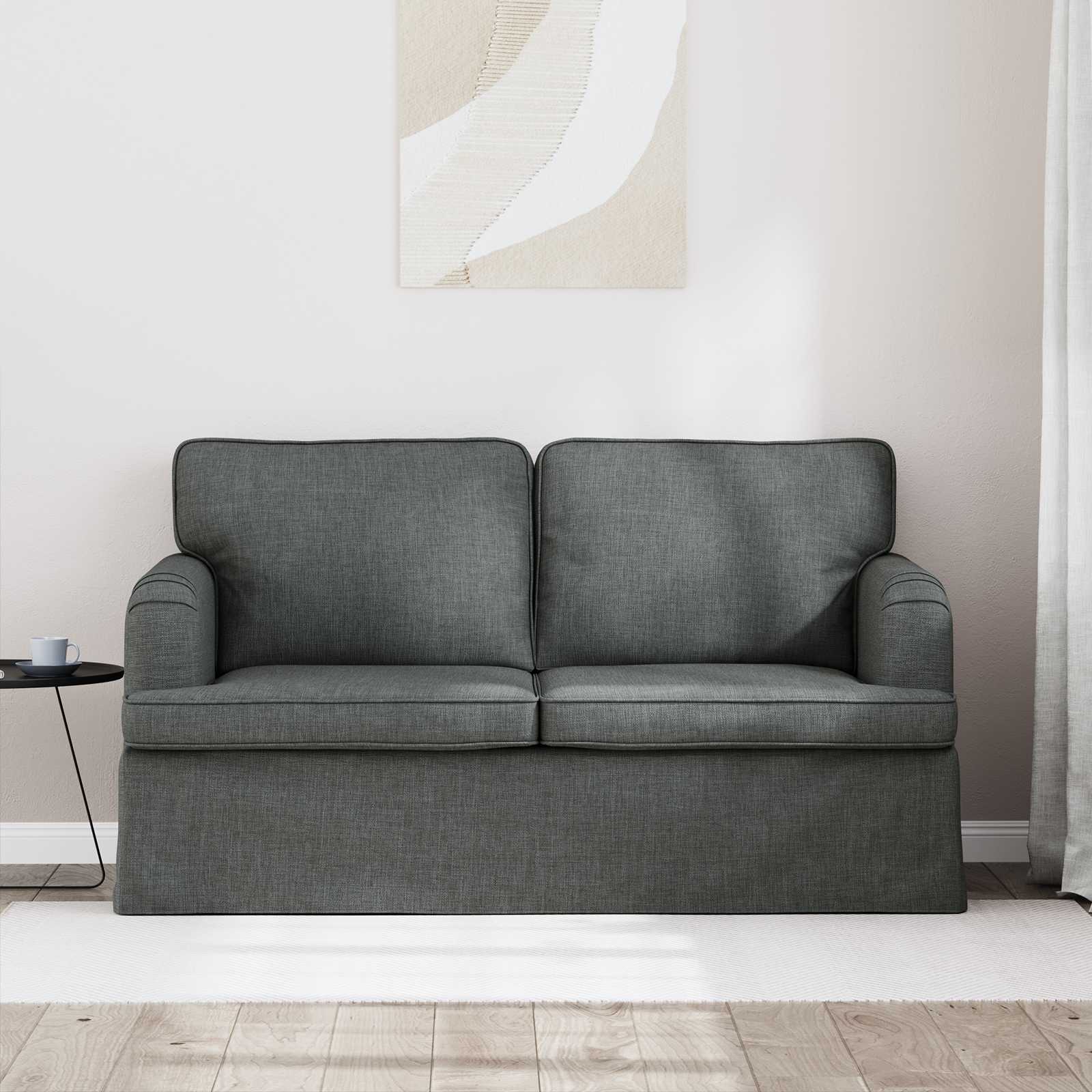 Bank Donkergrijs 144 x 80 x 85 cm Stof is nu te koop bij PeponiXL, paradijselijk wonen!