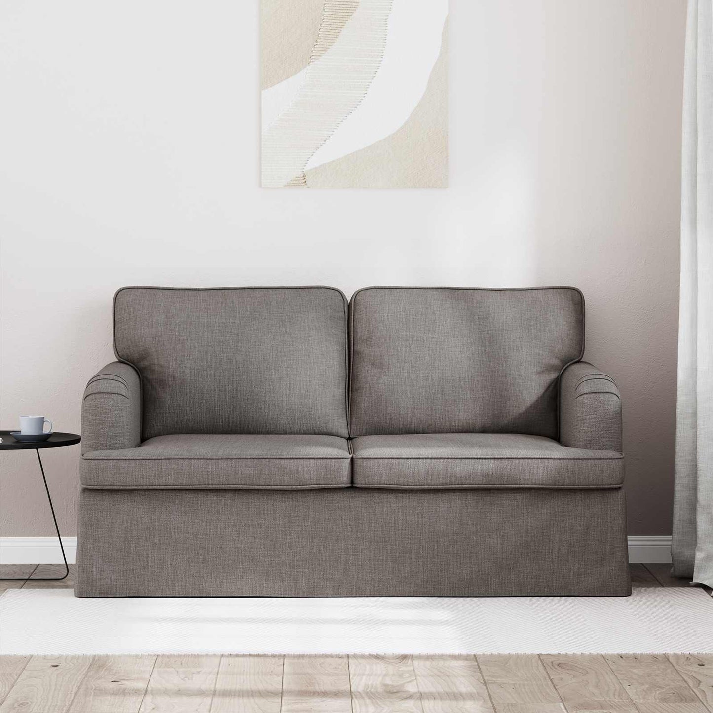 Bank Taupe 144 x 80 x 85 cm Stof is nu te koop bij PeponiXL, paradijselijk wonen!