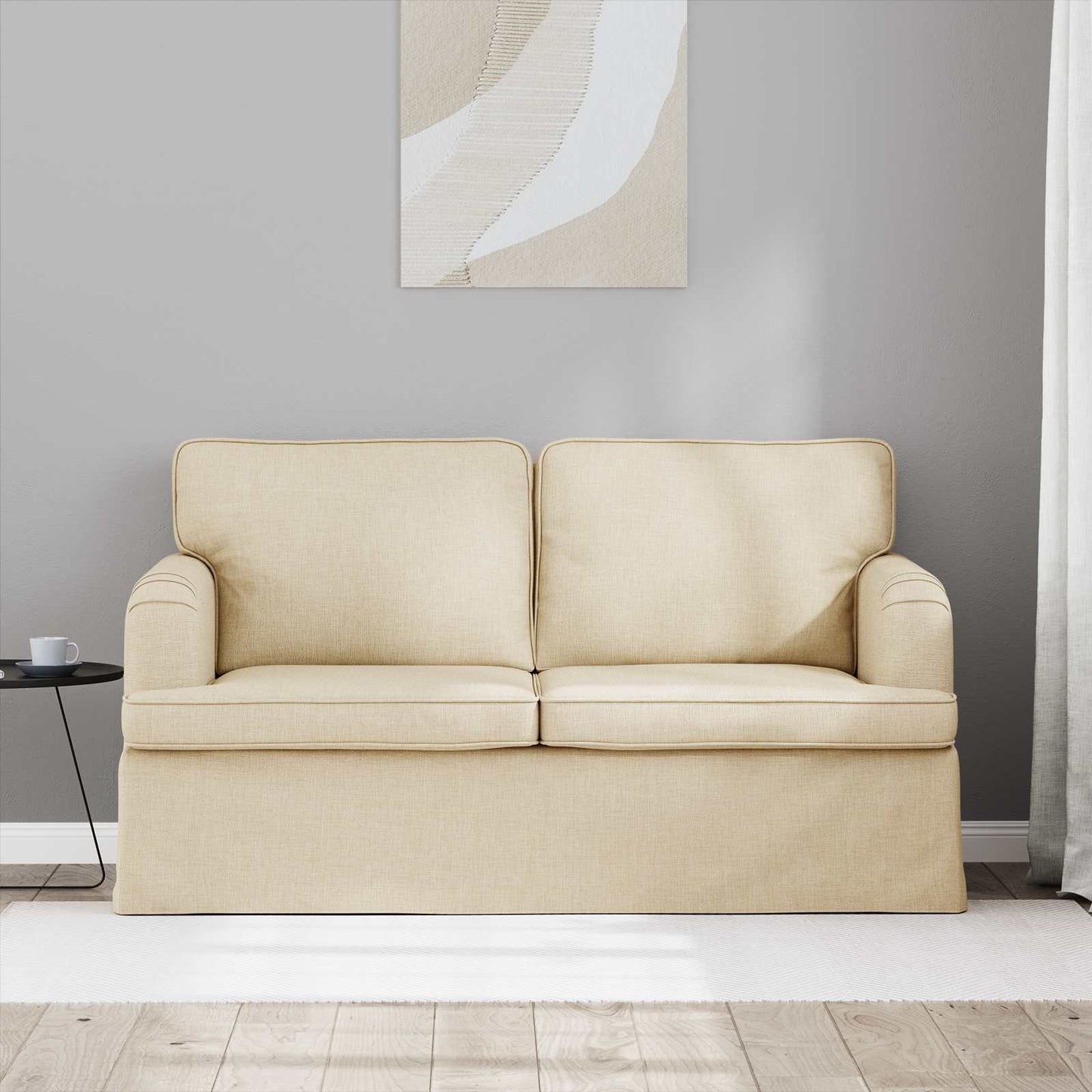 Bank Crème 144 x 80 x 85 cm Stof is nu te koop bij PeponiXL, paradijselijk wonen!