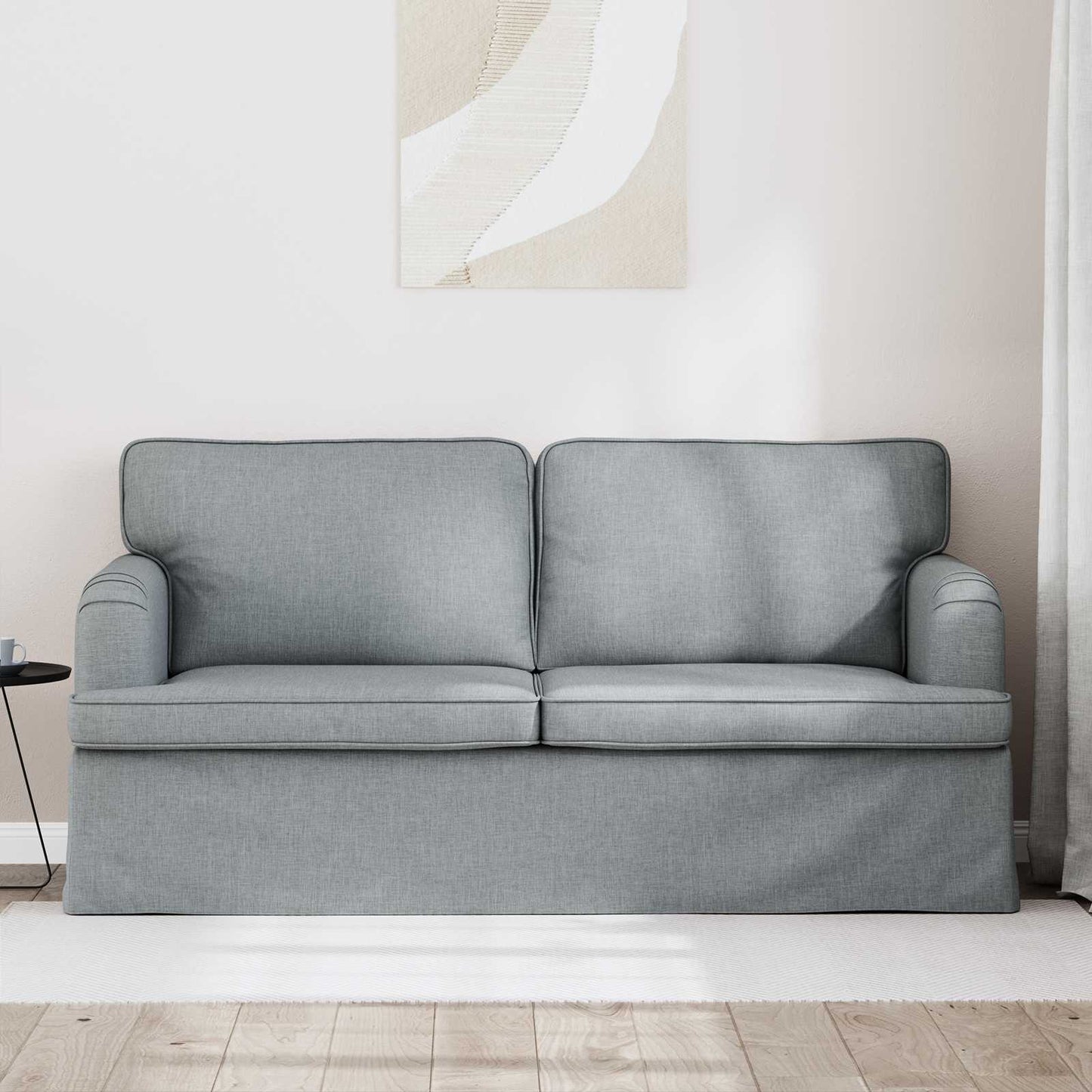 Bank Lichtgrijs 162 x 80 x 85 cm Stof is nu te koop bij PeponiXL, paradijselijk wonen!