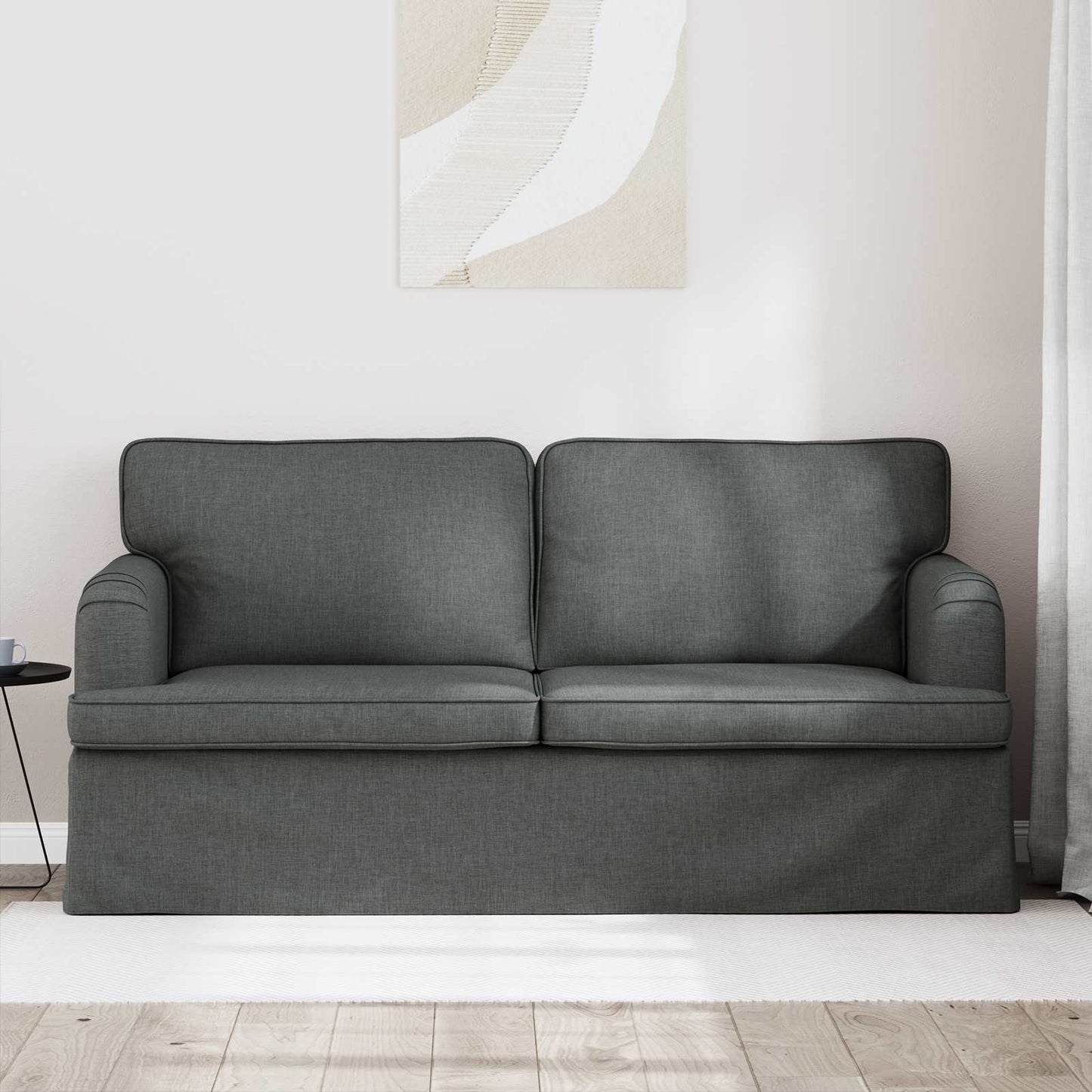 Bank Donkergrijs 162 x 80 x 85 cm Stof is nu te koop bij PeponiXL, paradijselijk wonen!