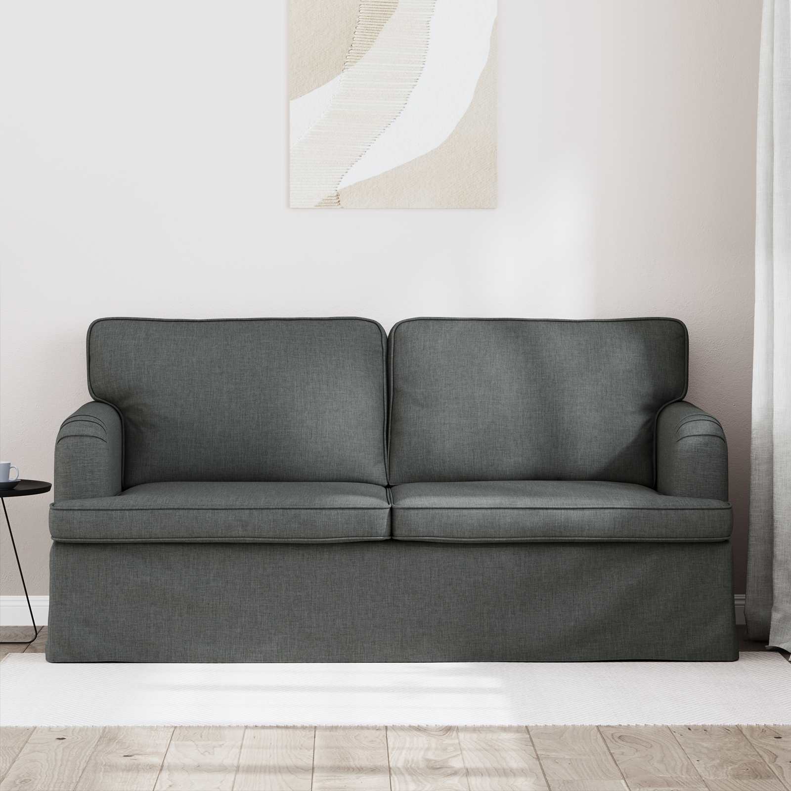 Bank Donkergrijs 162 x 80 x 85 cm Stof is nu te koop bij PeponiXL, paradijselijk wonen!