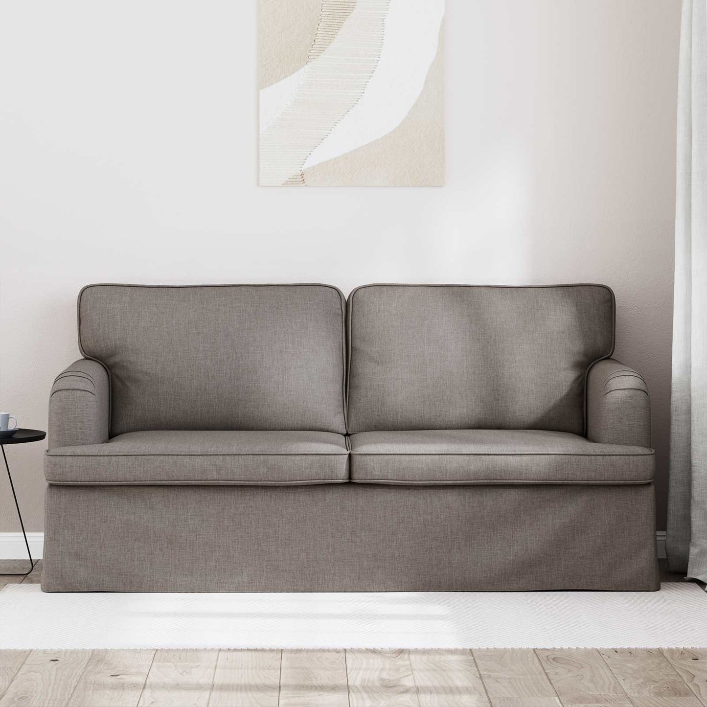 Bank Taupe 162 x 80 x 85 cm Stof is nu te koop bij PeponiXL, paradijselijk wonen!