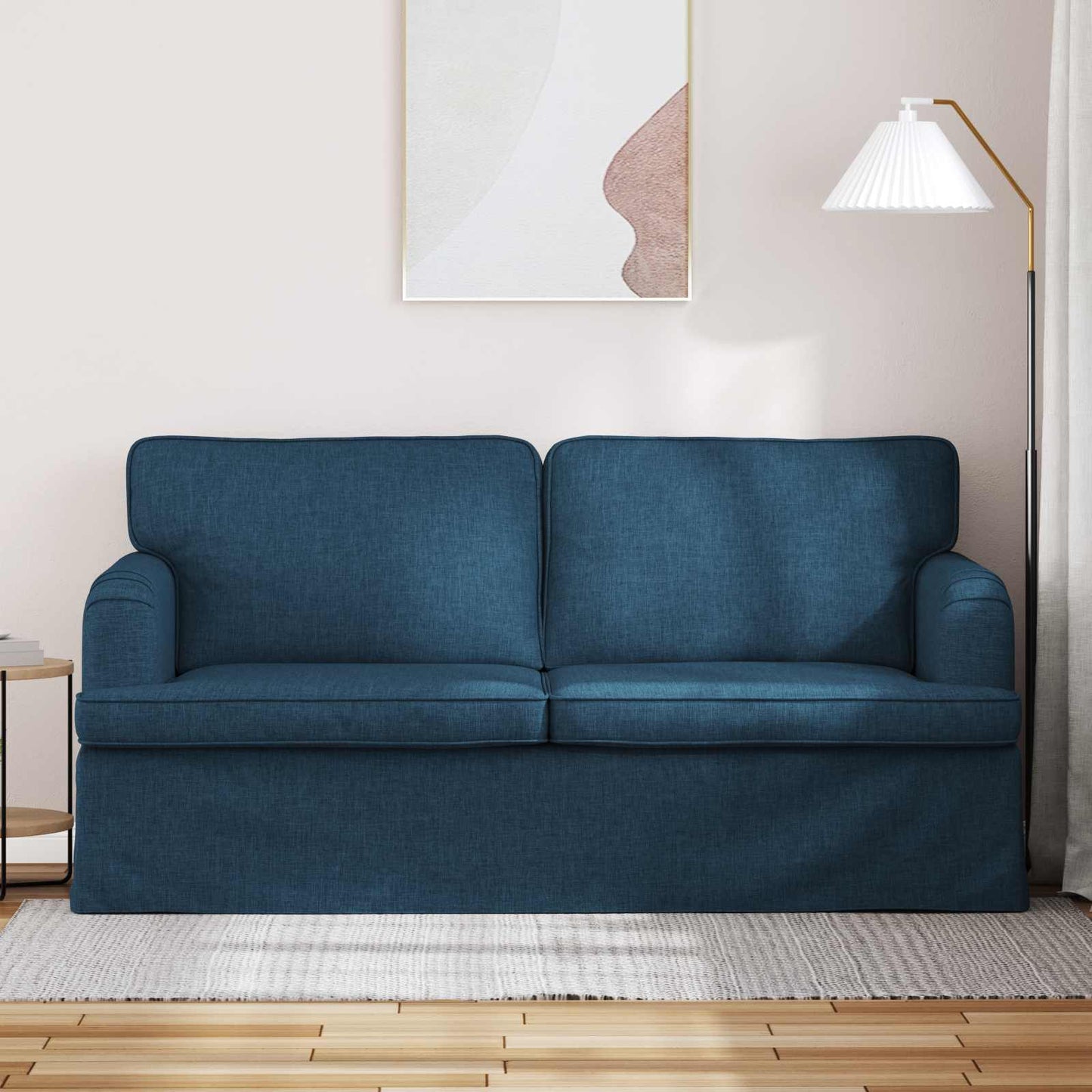 Bank Blauw 162 x 80 x 85 cm Stof is nu te koop bij PeponiXL, paradijselijk wonen!
