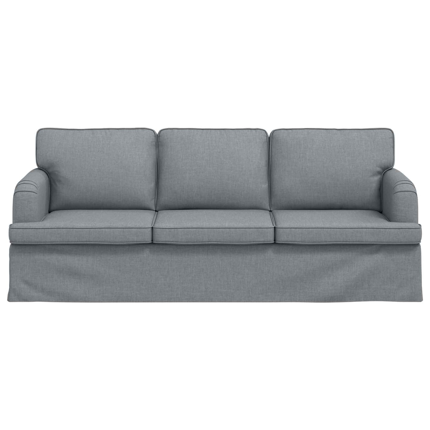 Bank Lichtgrijs 201 x 80 x 85 cm Stof is nu te koop bij PeponiXL, paradijselijk wonen!