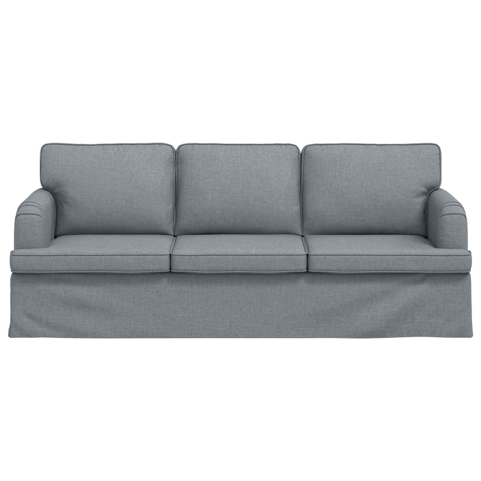 Bank Lichtgrijs 201 x 80 x 85 cm Stof is nu te koop bij PeponiXL, paradijselijk wonen!