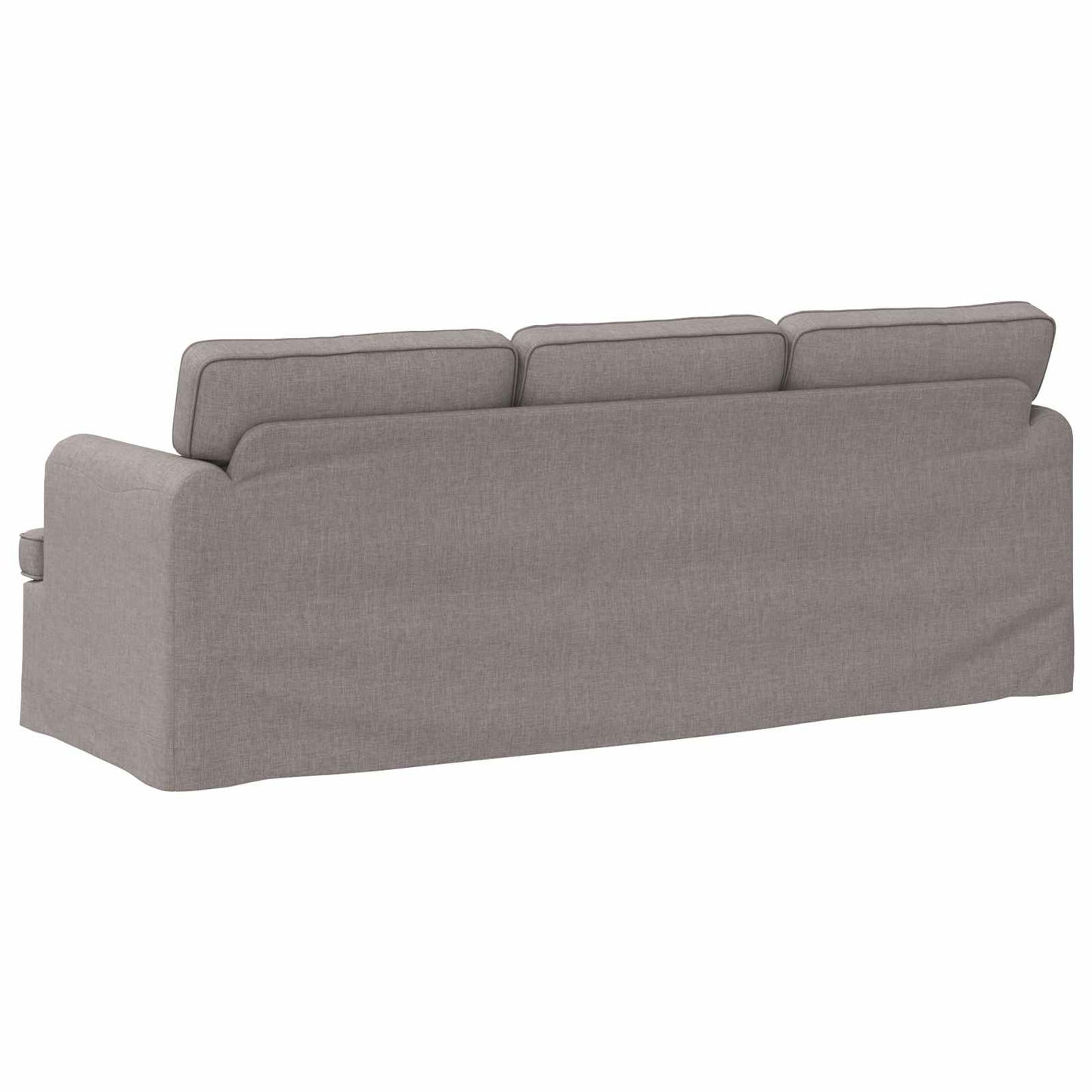 Bank Taupe 201 x 80 x 85 cm Stof is nu te koop bij PeponiXL, paradijselijk wonen!