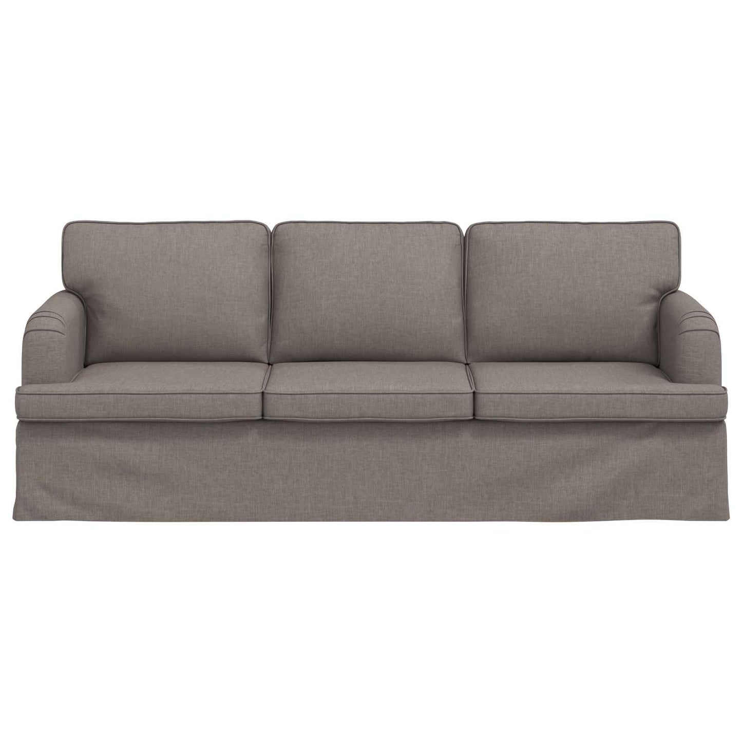 Bank Taupe 201 x 80 x 85 cm Stof is nu te koop bij PeponiXL, paradijselijk wonen!