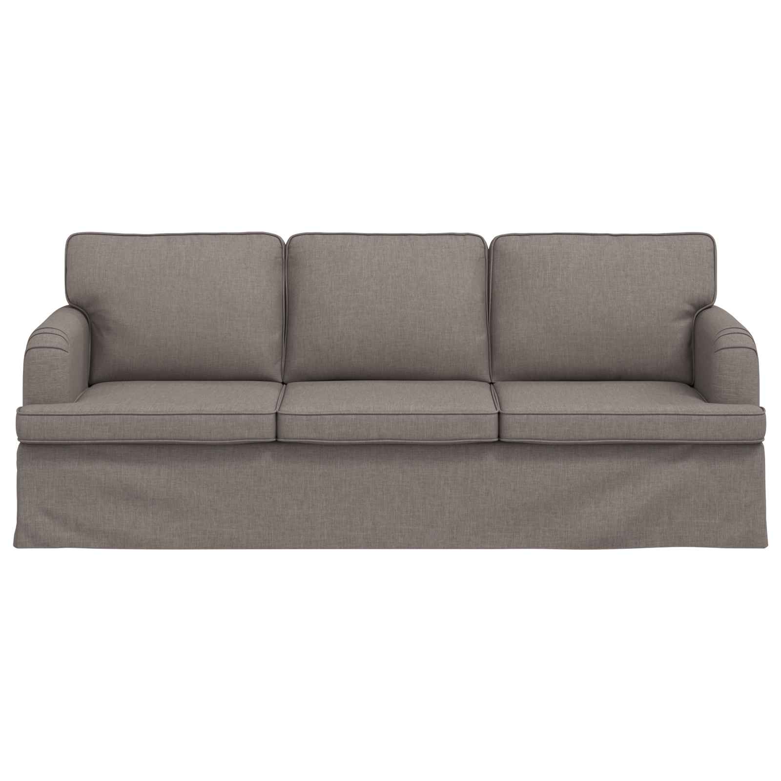Bank Taupe 201 x 80 x 85 cm Stof is nu te koop bij PeponiXL, paradijselijk wonen!