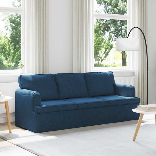 Bank Blauw 201 x 80 x 85 cm Stof is nu te koop bij PeponiXL, paradijselijk wonen!