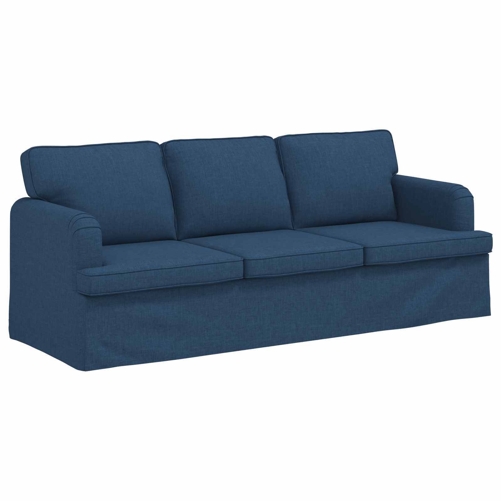 Bank Blauw 201 x 80 x 85 cm Stof is nu te koop bij PeponiXL, paradijselijk wonen!