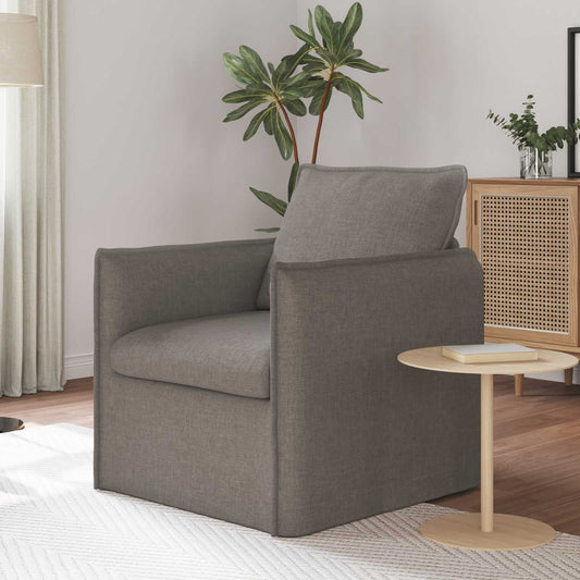 Bank Taupe 75 x 82 x 85 cm Stof is nu te koop bij PeponiXL, paradijselijk wonen!