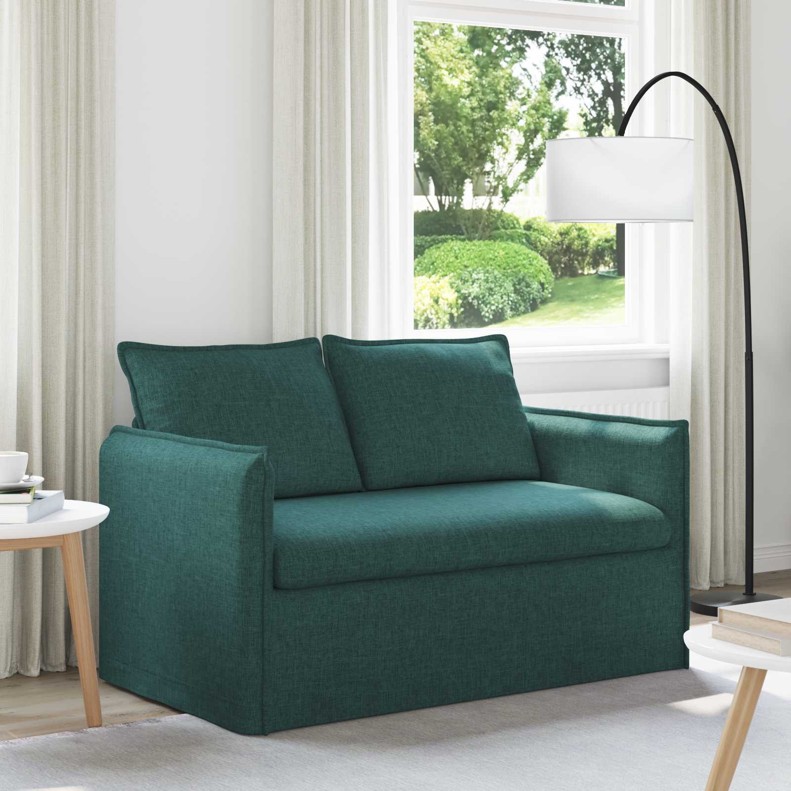 Bank Donkergroen 136 x 82 x 85 cm Stof is nu te koop bij PeponiXL, paradijselijk wonen!