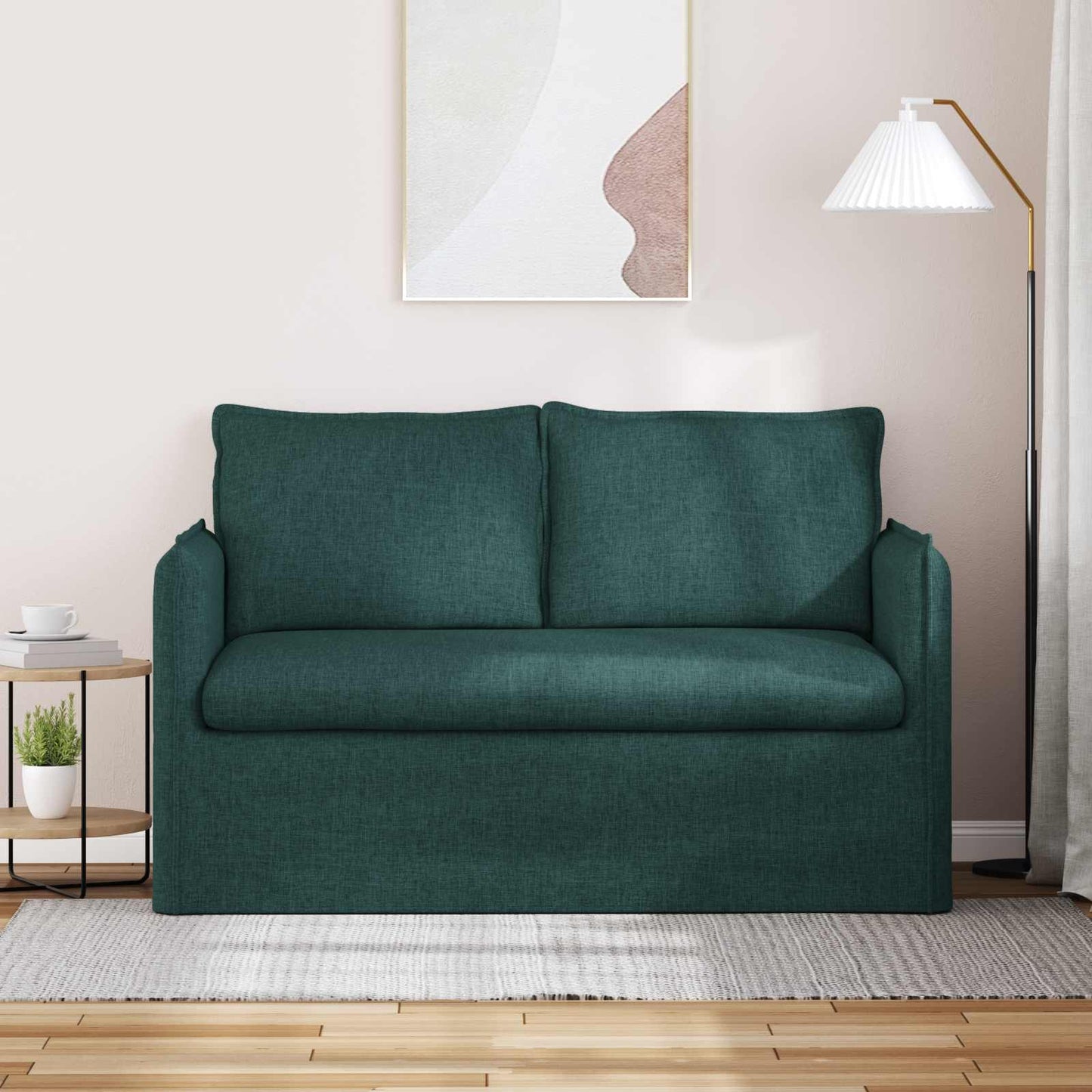 Bank Donkergroen 136 x 82 x 85 cm Stof is nu te koop bij PeponiXL, paradijselijk wonen!