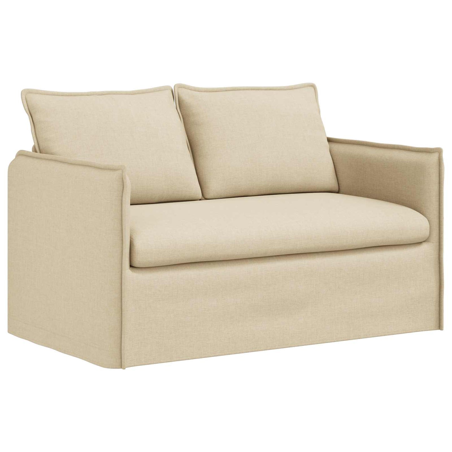 Bank Crème 136 x 82 x 85 cm Stof is nu te koop bij PeponiXL, paradijselijk wonen!