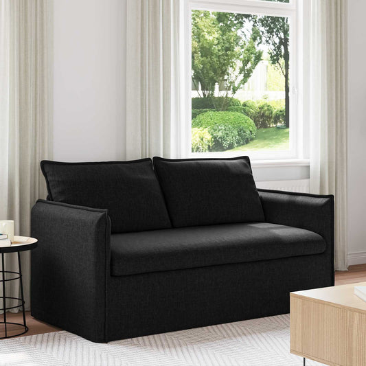 Bank Zwart 156 x 82 x 85 cm Stof is nu te koop bij PeponiXL, paradijselijk wonen!