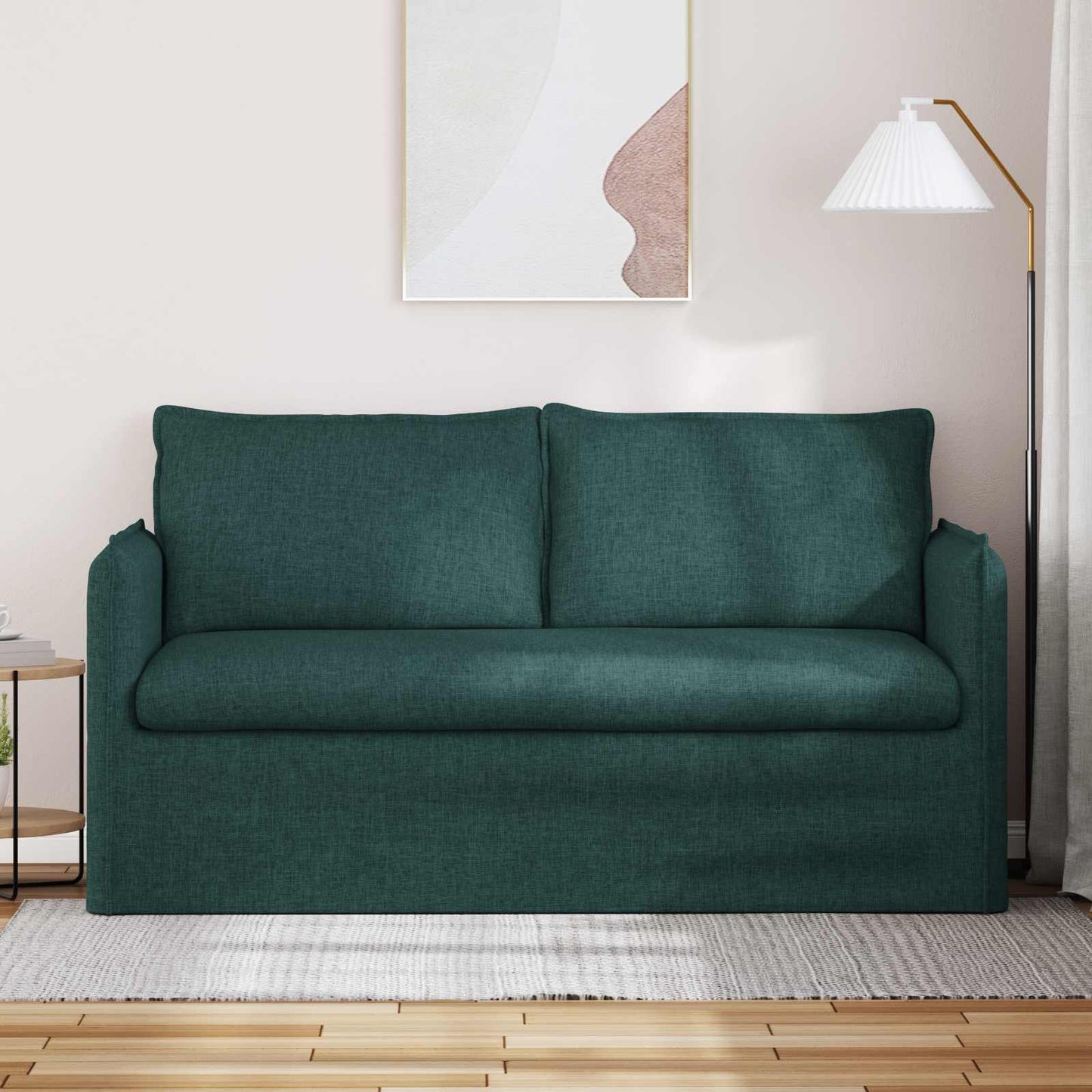 Bank Donkergroen 156 x 82 x 85 cm Stof is nu te koop bij PeponiXL, paradijselijk wonen!