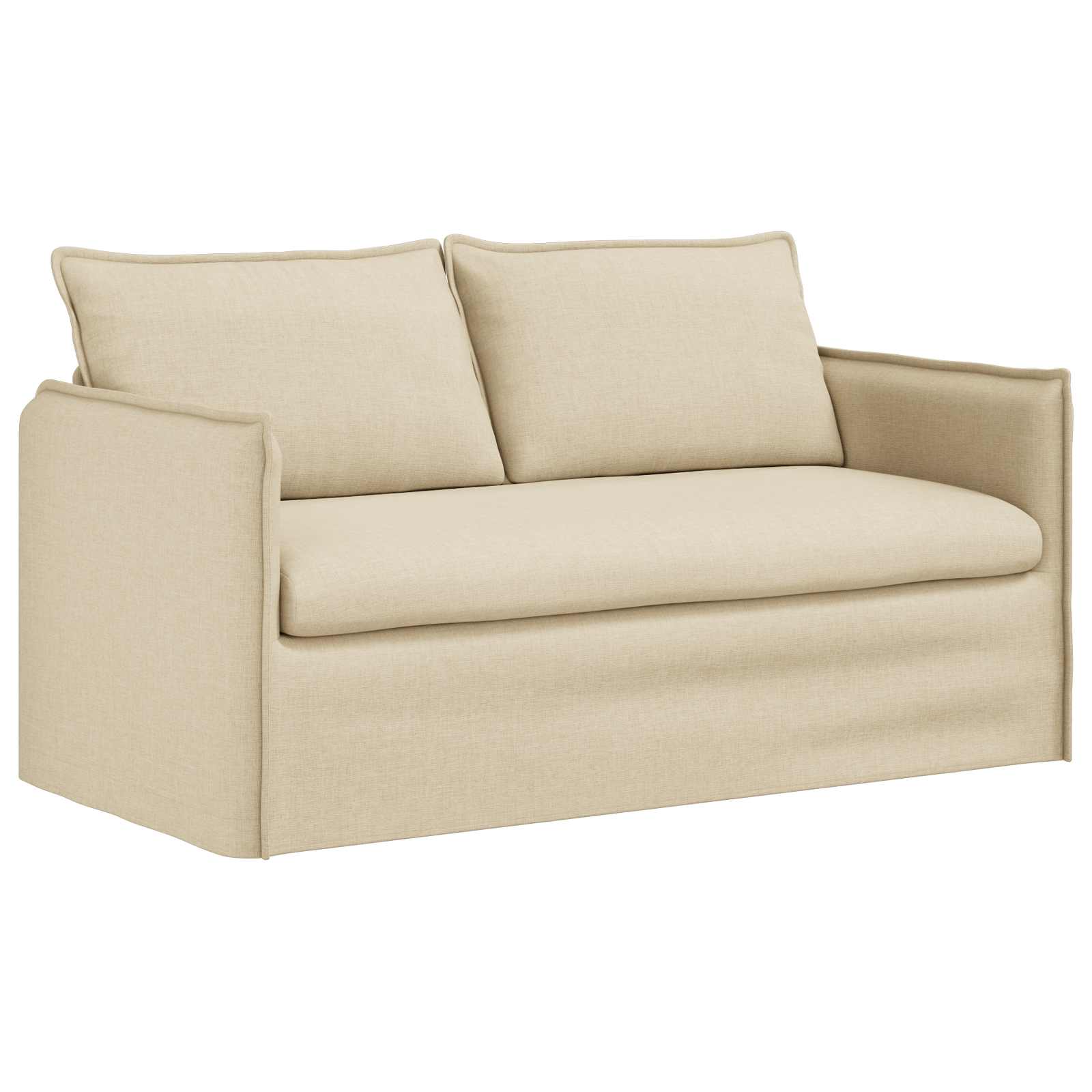 Bank Crème 156 x 82 x 85 cm Stof is nu te koop bij PeponiXL, paradijselijk wonen!