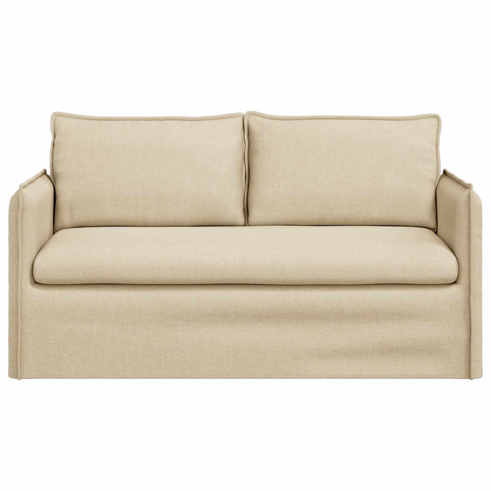 Bank Crème 156 x 82 x 85 cm Stof is nu te koop bij PeponiXL, paradijselijk wonen!