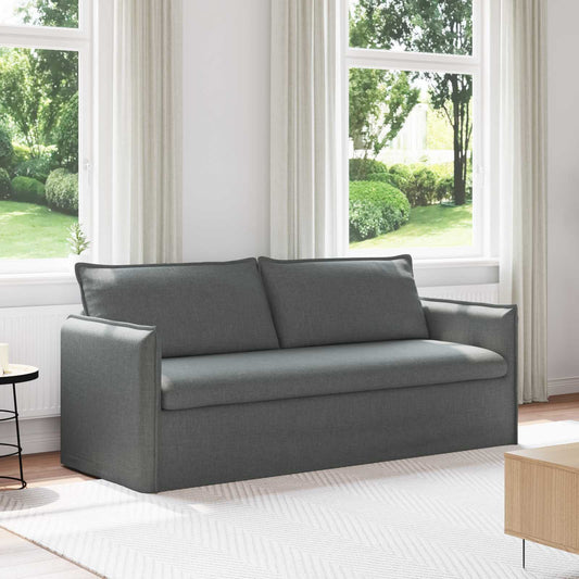 Bank Donkergrijs 196 x 82 x 85 cm Stof is nu te koop bij PeponiXL, paradijselijk wonen!