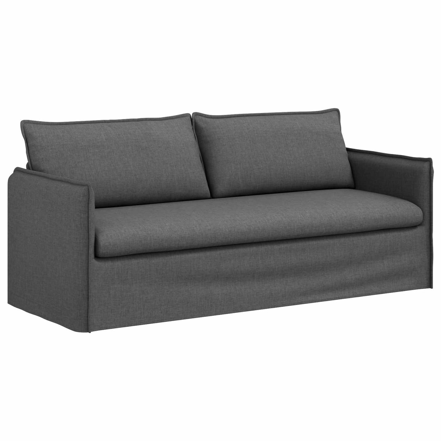 Bank Donkergrijs 196 x 82 x 85 cm Stof is nu te koop bij PeponiXL, paradijselijk wonen!